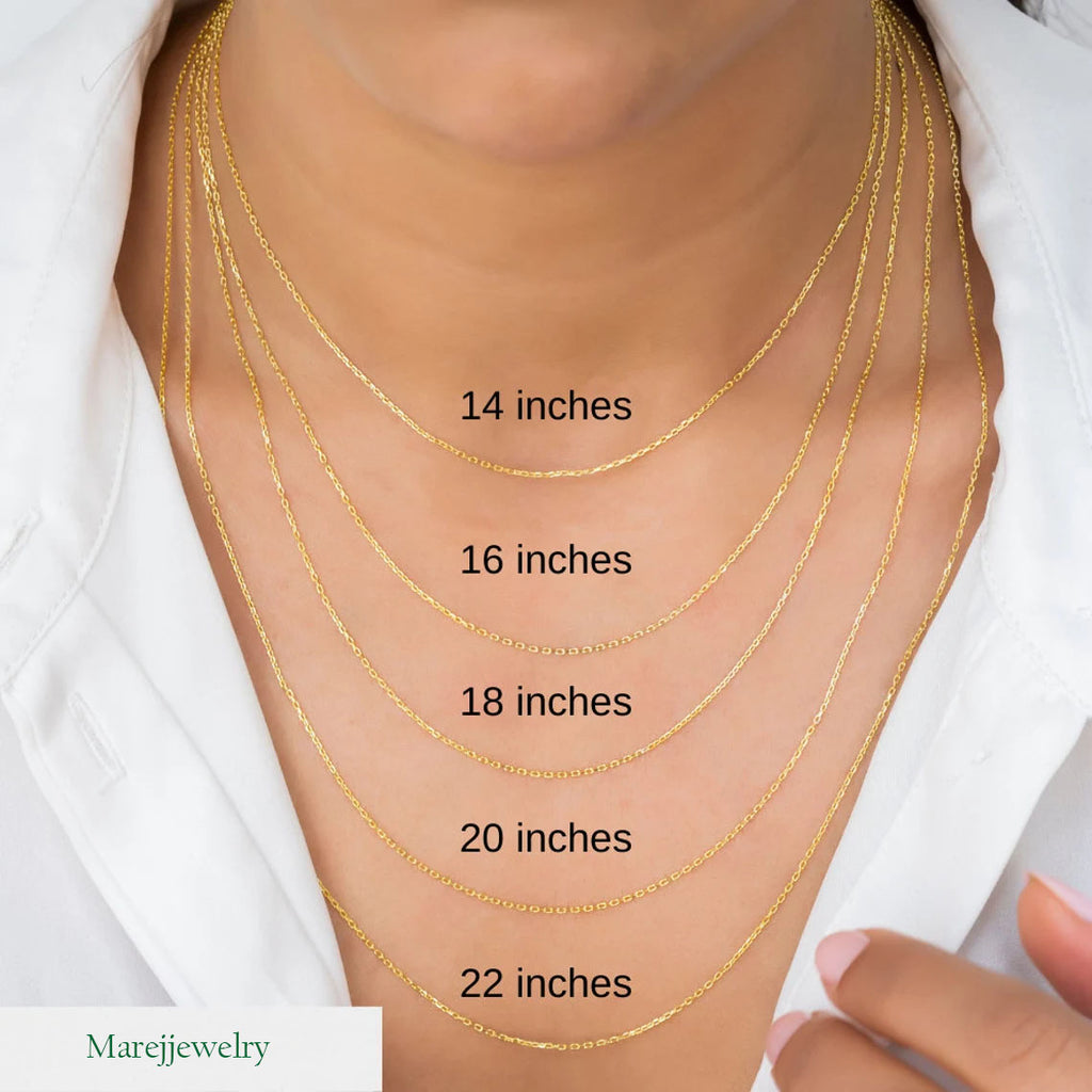 Necklace length indicator