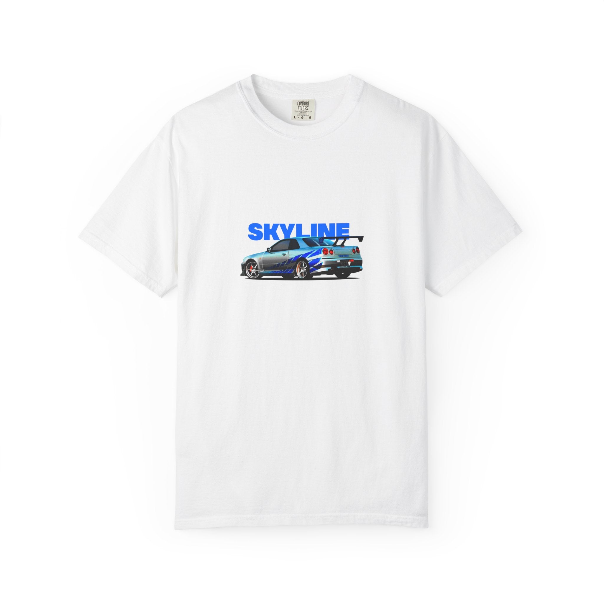 Nissan Skyline R34 Car T-shirt Vintage JDM Racing Tee