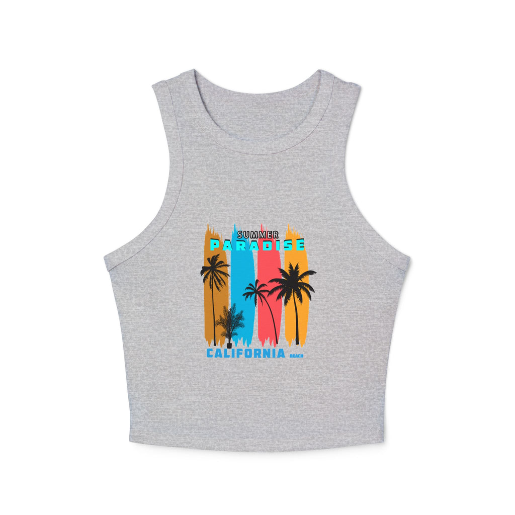 Paradise California Racer Tank Women's Summer Crop Tank
