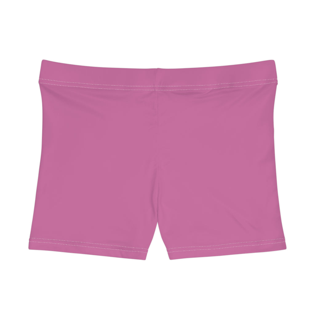 Pink Women's Athletic Shorts with NY Logo Comfortable Activewear