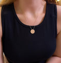 Round Disc 925 Sterling Silver Necklace