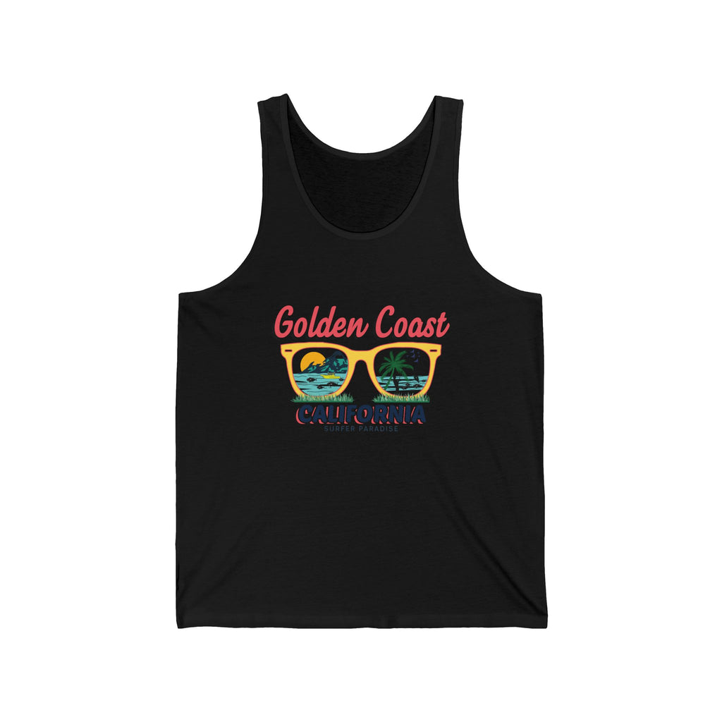 Santa Monica California Pink Text Tank Top