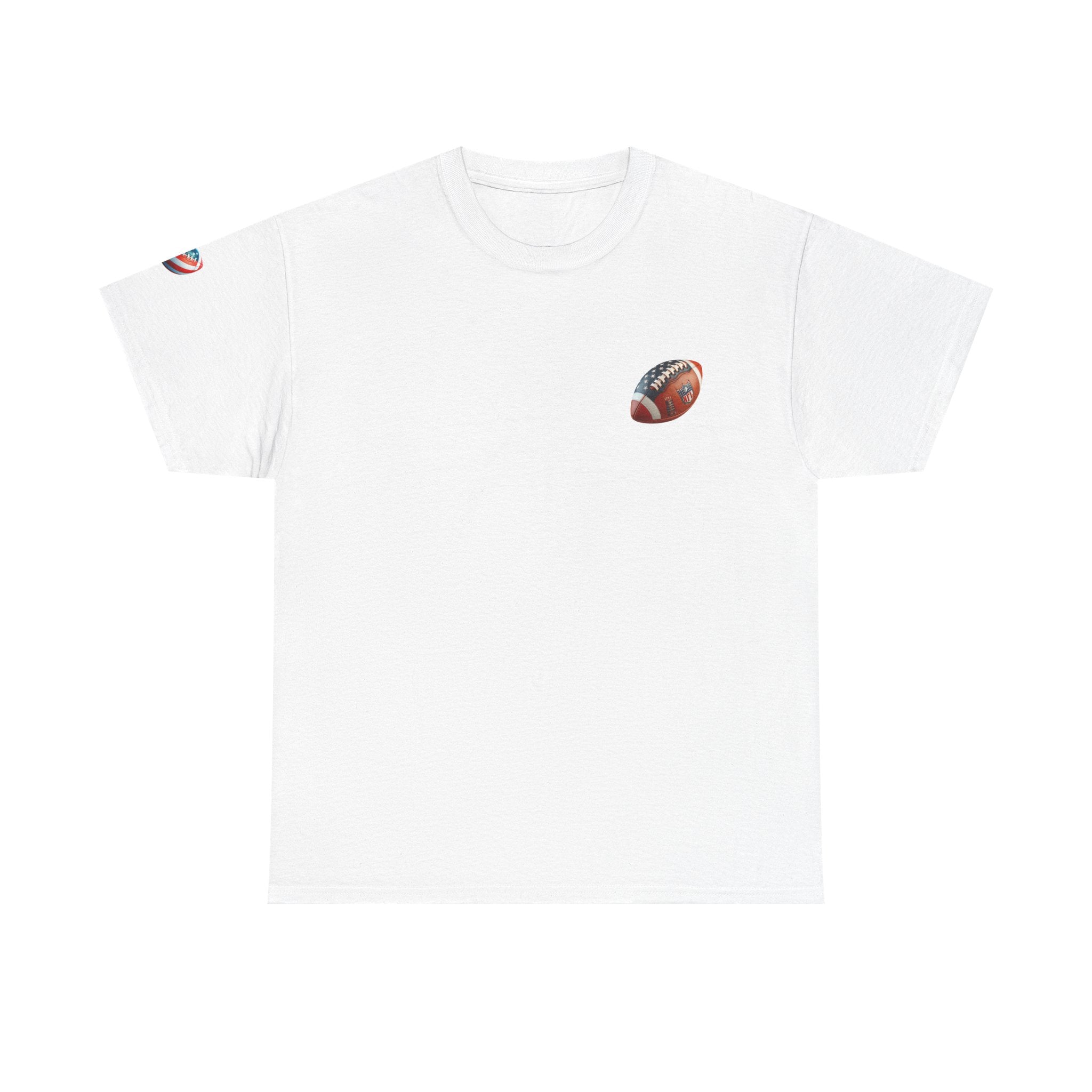 Skull Helmet Football Tee — Grunge Athletic Graphic T‑Shirt
