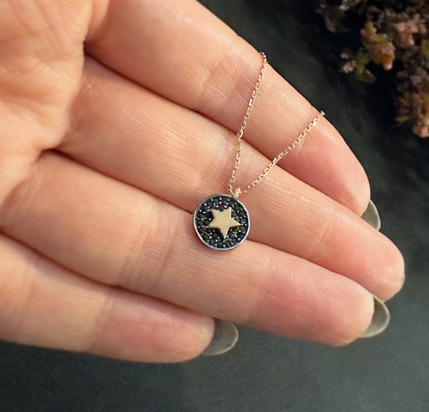 Star Necklace 925 Sterling Silver Star Necklace