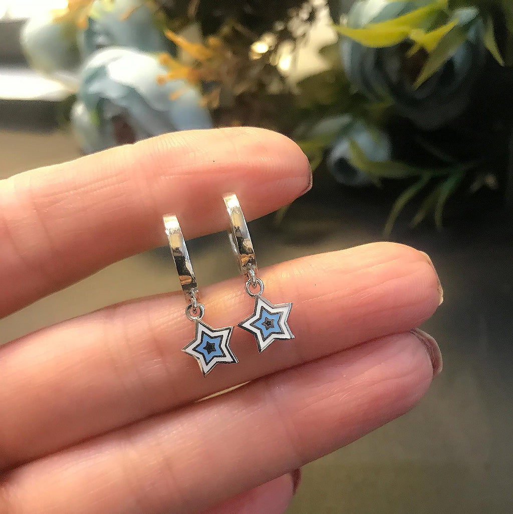 Star 925 Sterling Silver Earrings