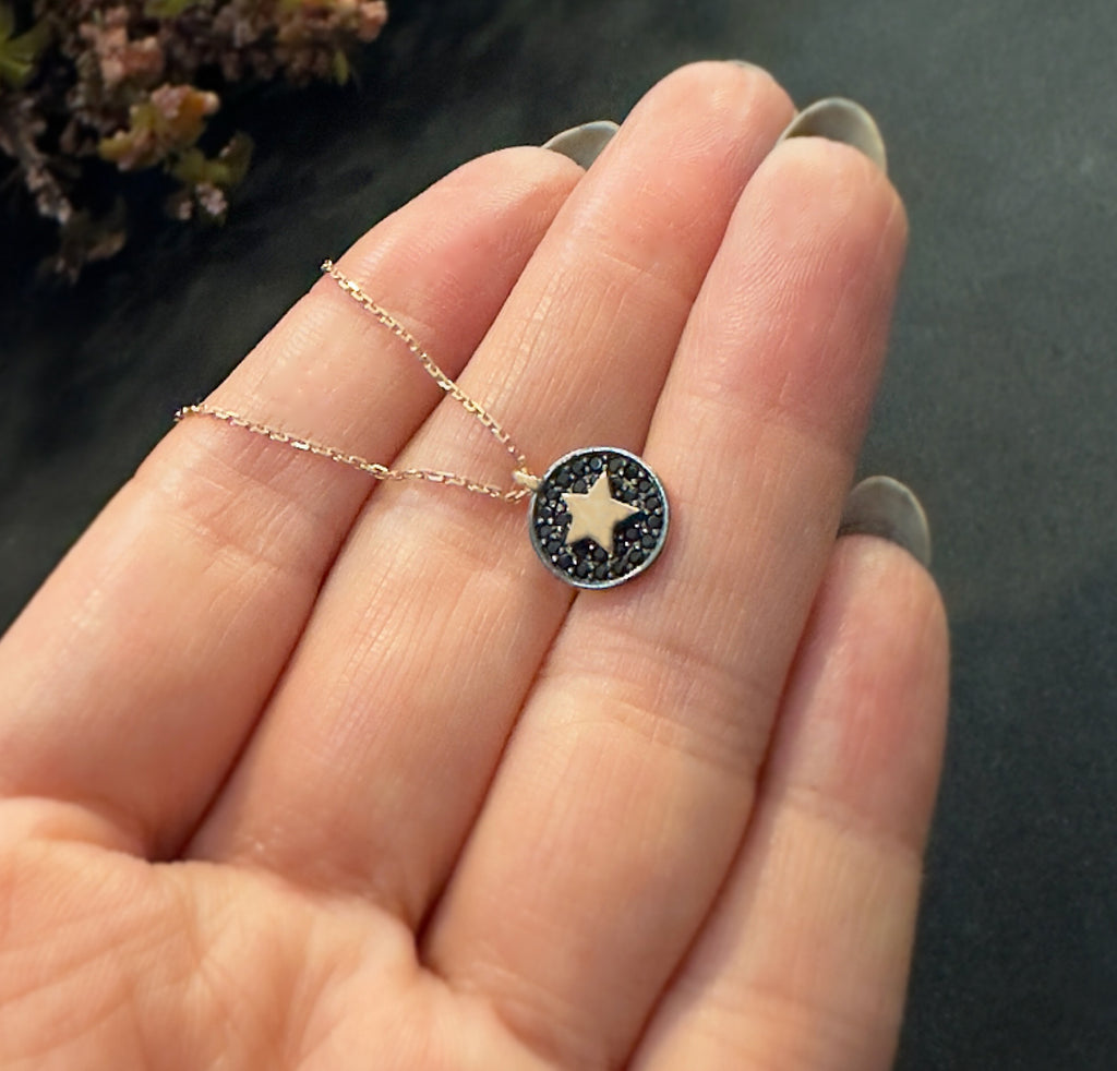 Star Necklace 925 Sterling Silver Star Necklace