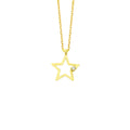 Star silver necklace 925 sterling silver star necklace
