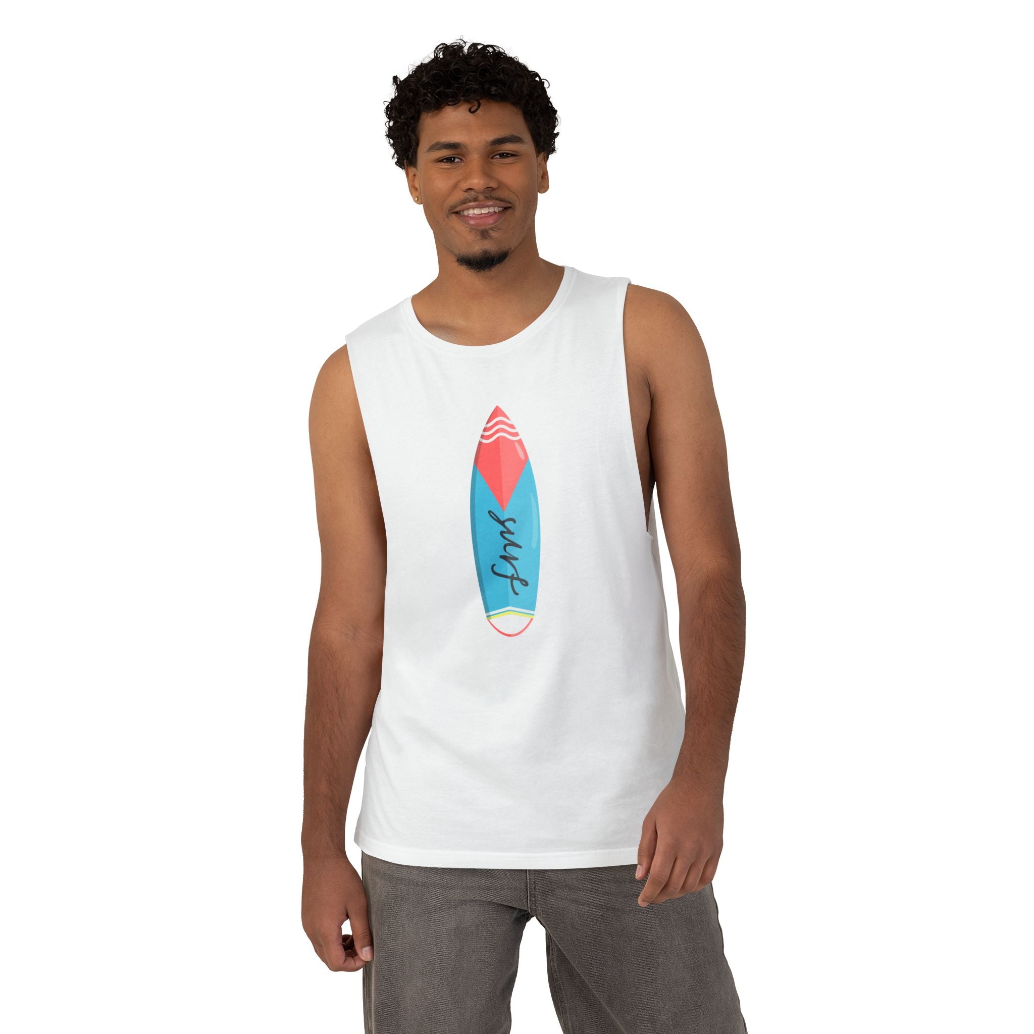 Surfboard Tank Top Miami Beach Surf Graphic Tank