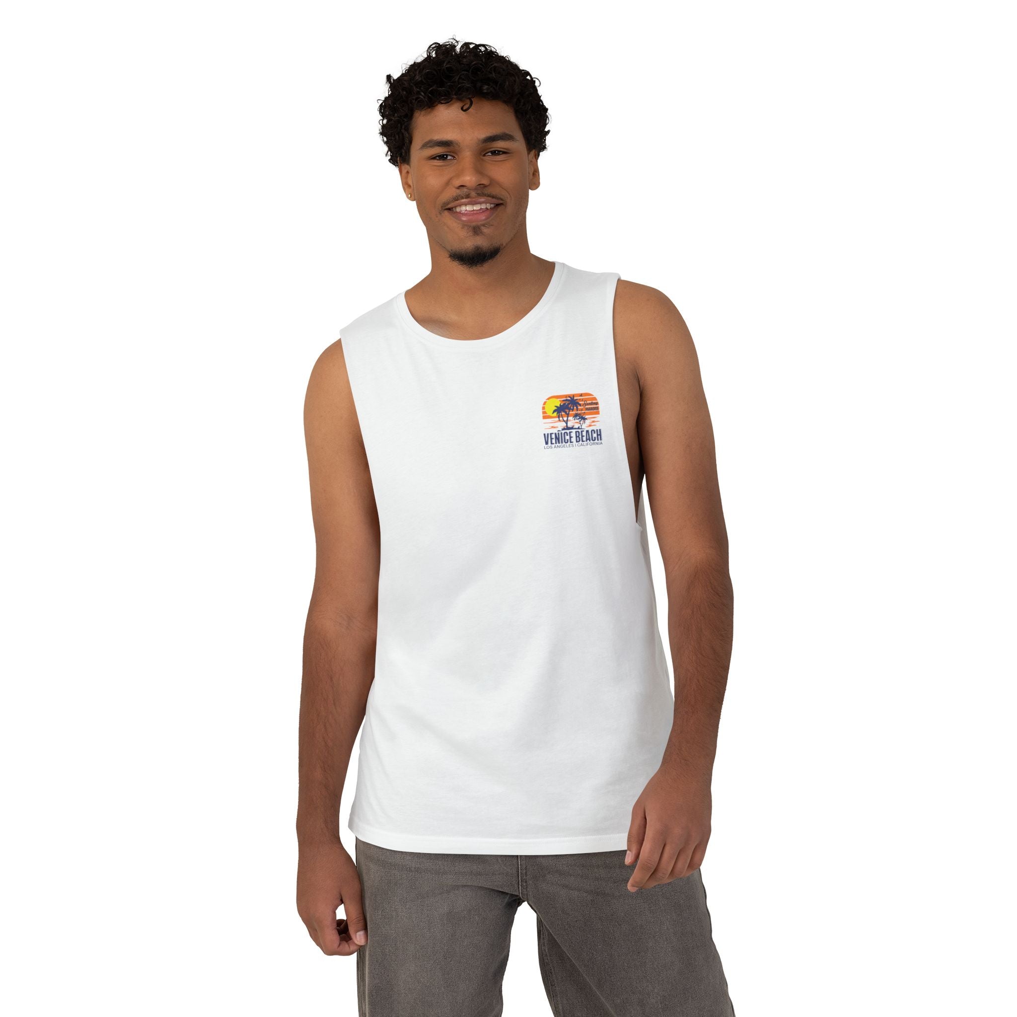 Surfboard Tank Top Venice Beach Retro Surf Graphic
