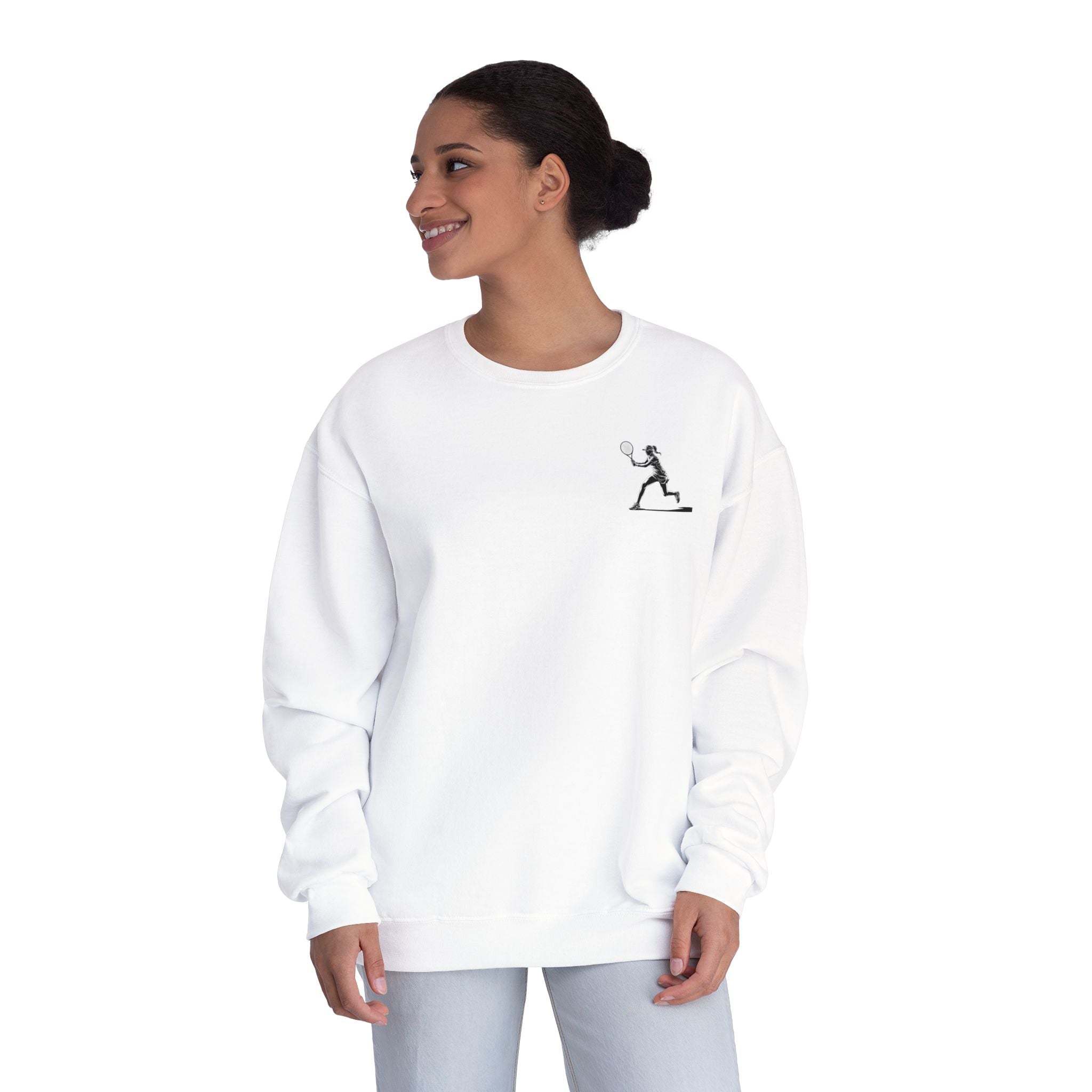 Tennis Woman Crewneck Sweatshirt  Women's Tennis Graphic Sweatshirt