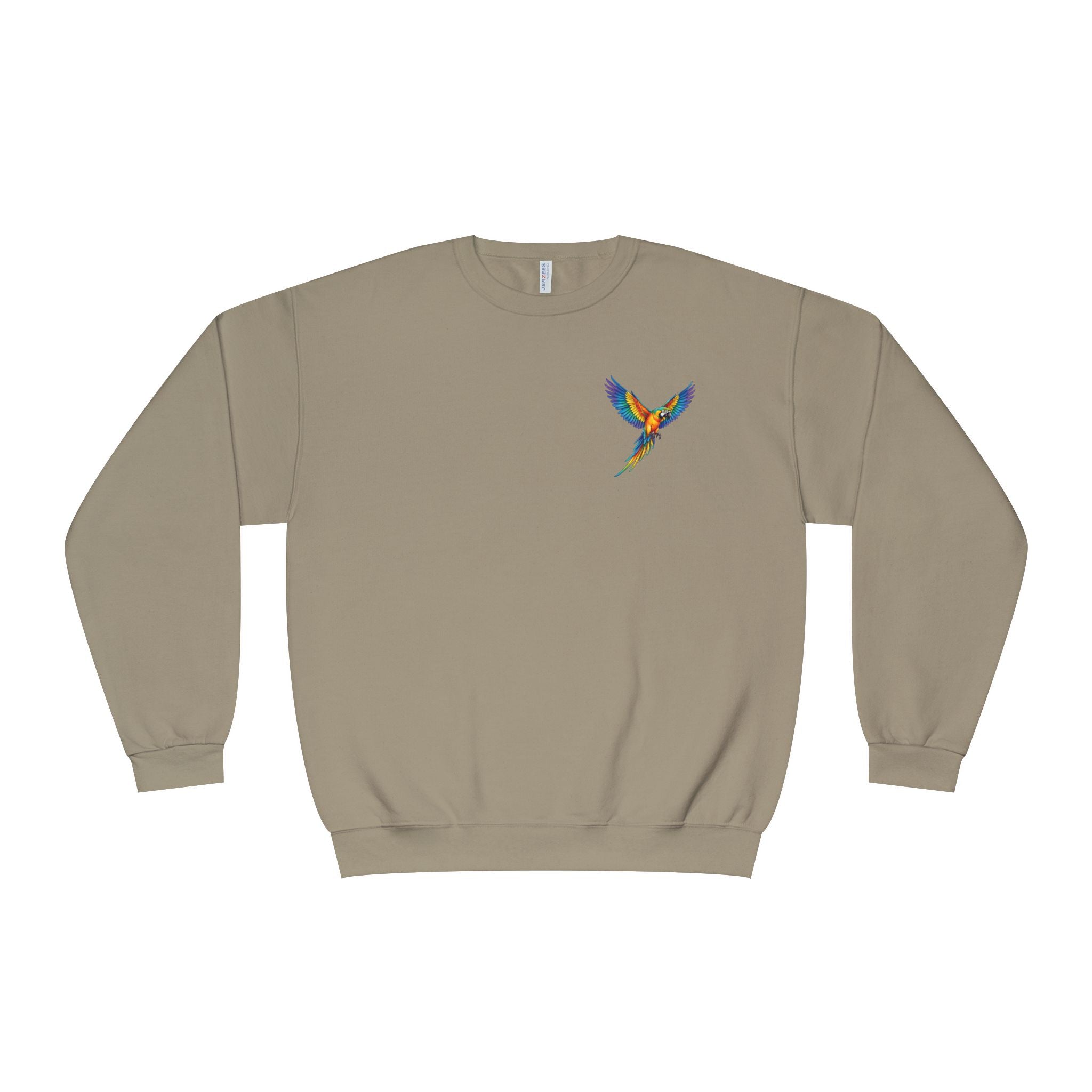 Tropical Beach Icons Sweatshirt Hummingbird Chest