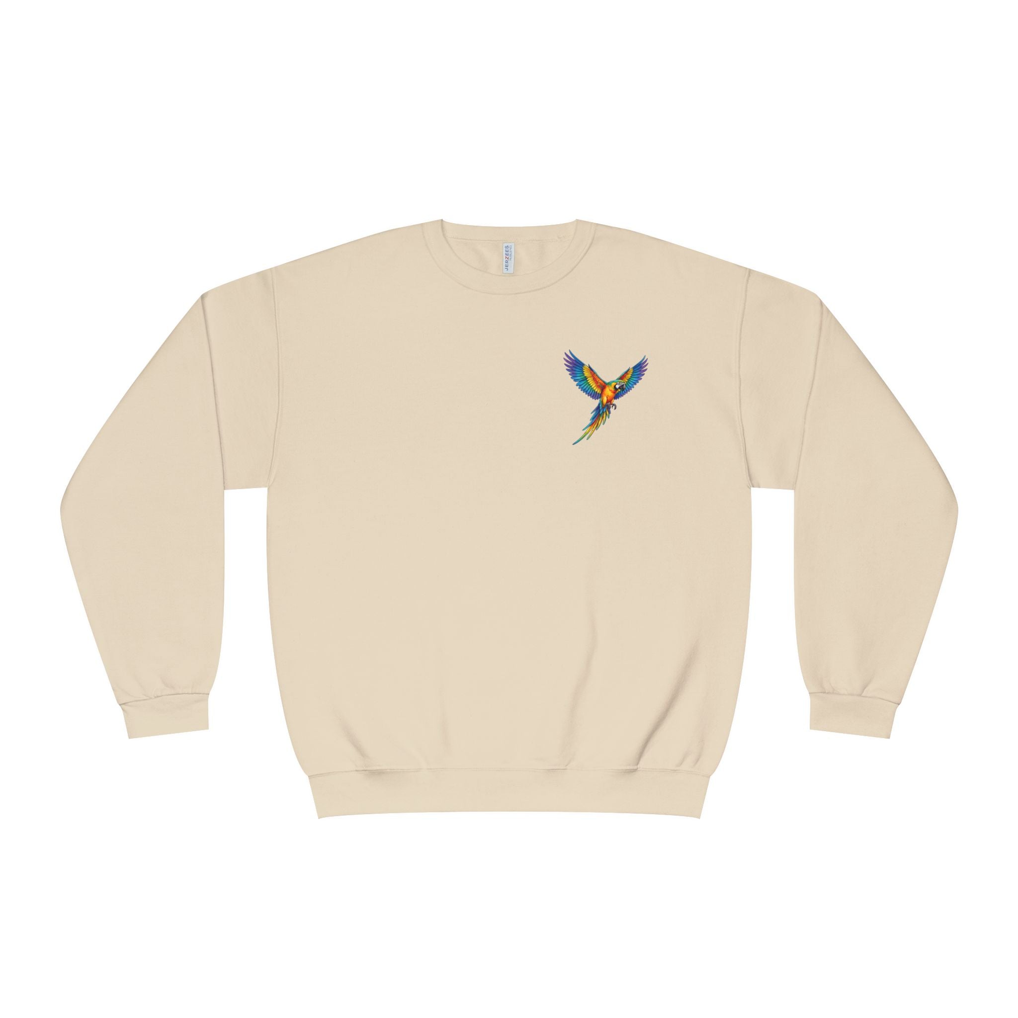 Tropical Beach Icons Sweatshirt Hummingbird Chest
