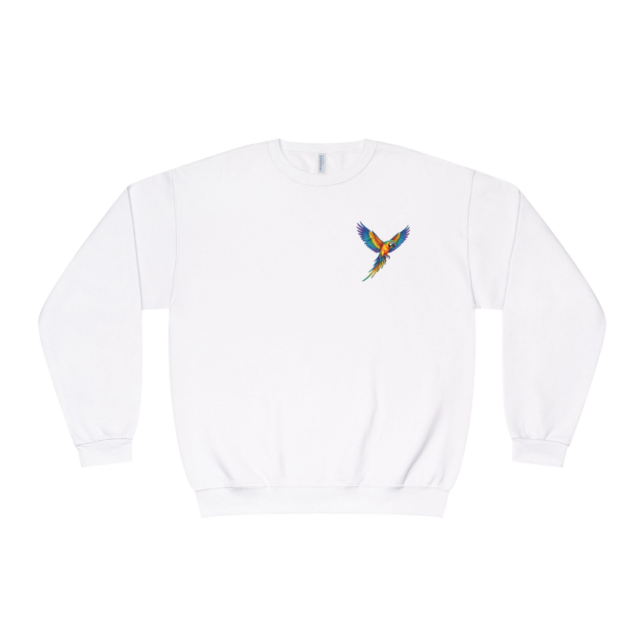 Tropical Beach Icons Sweatshirt Hummingbird Chest