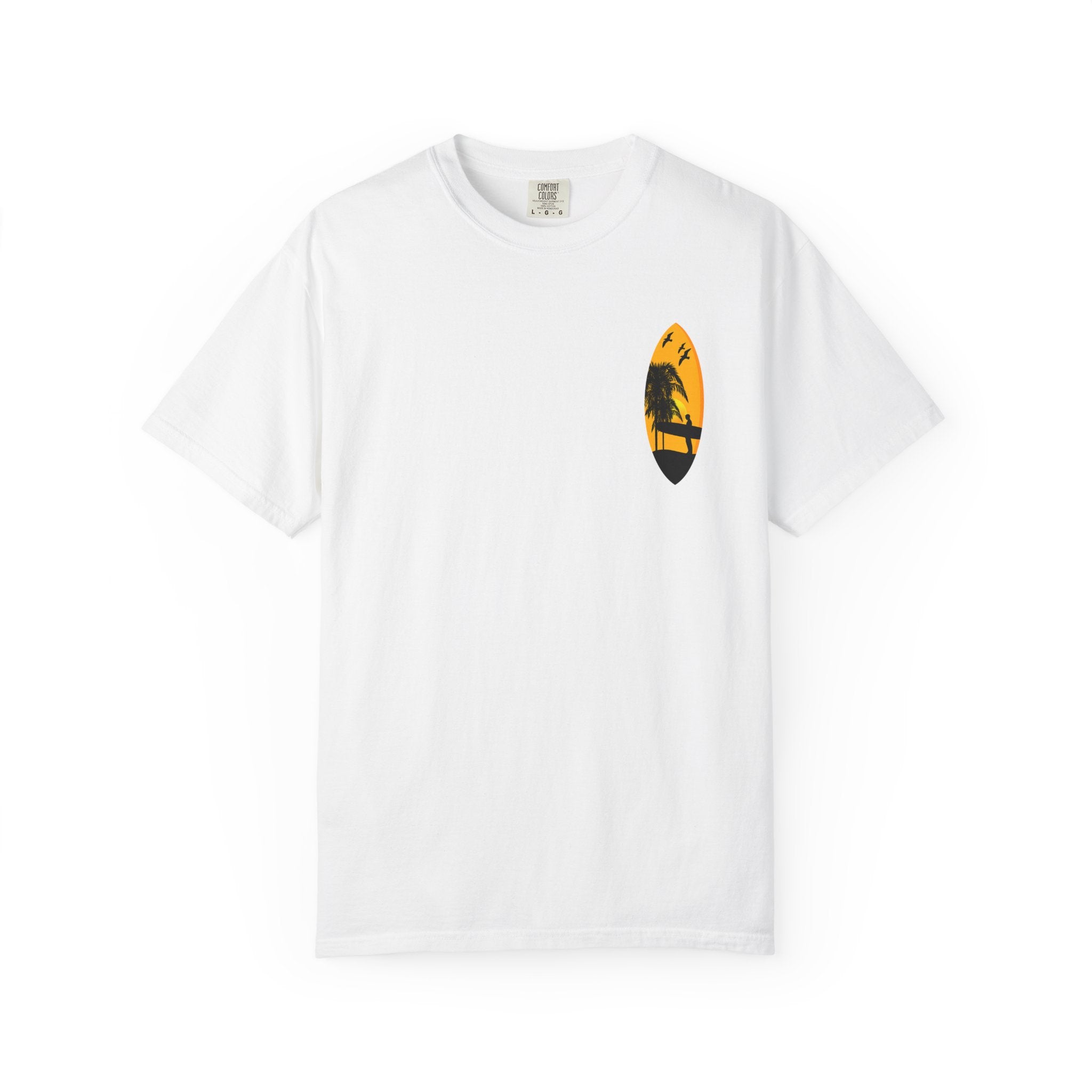 Venice Beach Sunset T-Shirt  Palm Trees & Surf Retro Graphic