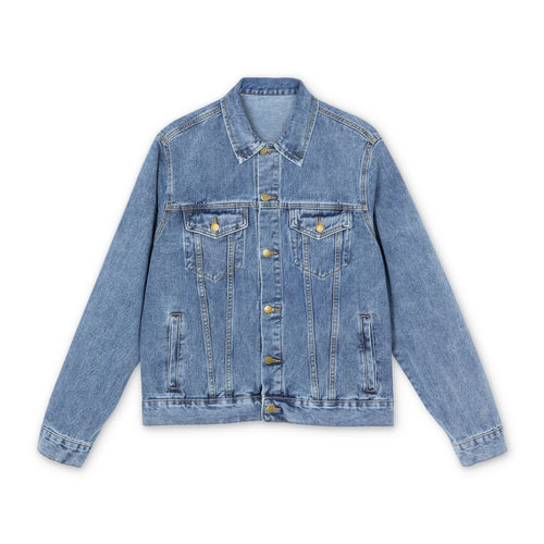 American Flag Denim Jacket | USA Stars Stripes Back Patch - Etna Gift