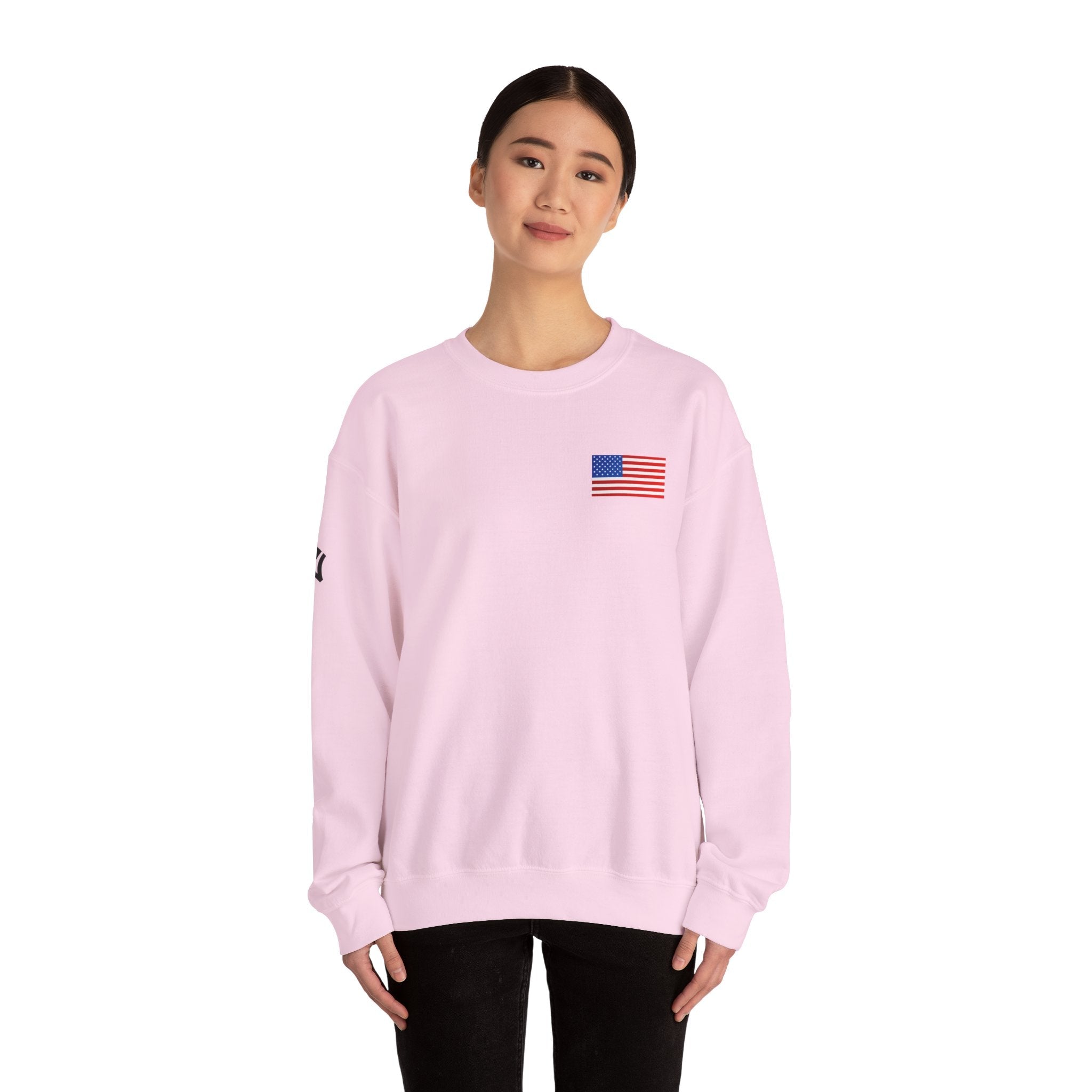 American Flag Sweatshirt | USA Stars Stripes Patriotic Crewneck - Etna Gift