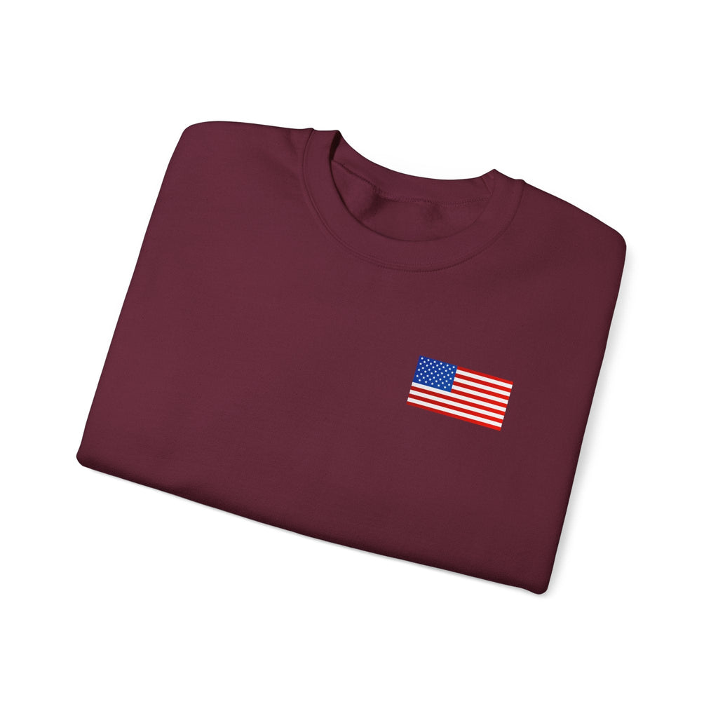 American Flag Sweatshirt | USA Stars Stripes Patriotic Crewneck - Etna Gift