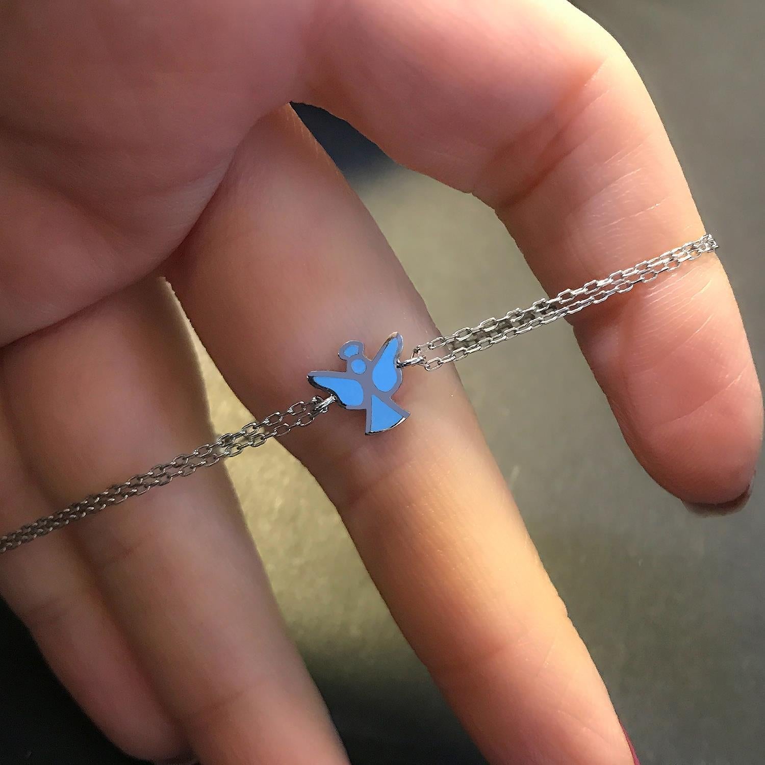 Angel bracelet 925 sterling silver angel bracelet - Etna Gift