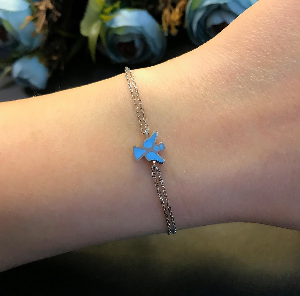 Angel bracelet 925 sterling silver angel bracelet - Etna Gift