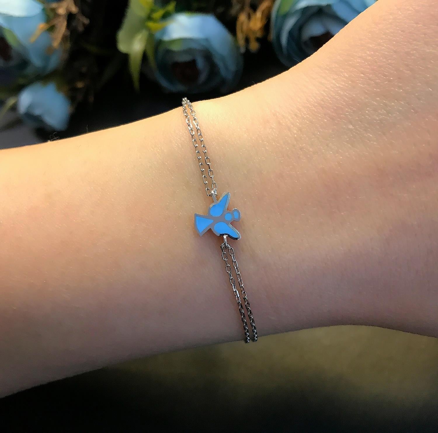 Angel bracelet 925 sterling silver angel bracelet - Etna Gift