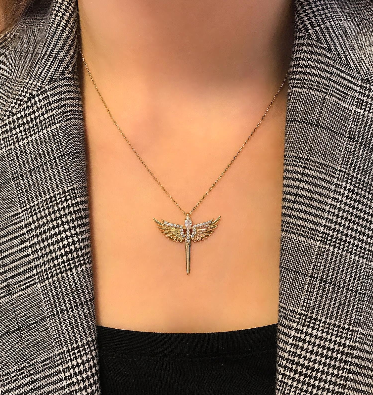 Angel Necklace 925 Sterling Silver angel necklace - Etna Gift