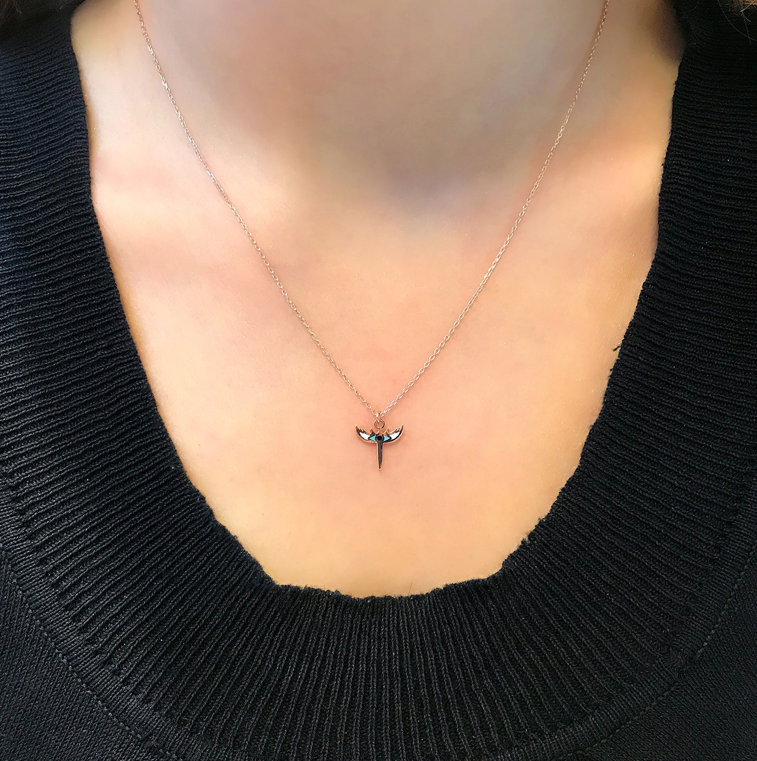 Angel Necklace 925 Sterling Silver Necklace - Etna Gift