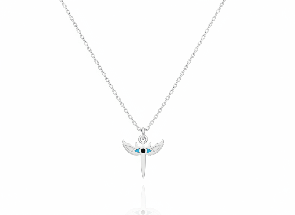 Angel Necklace 925 Sterling Silver Necklace - Etna Gift