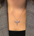 Angel silver necklace 925 sterling silver necklace - Etna Gift