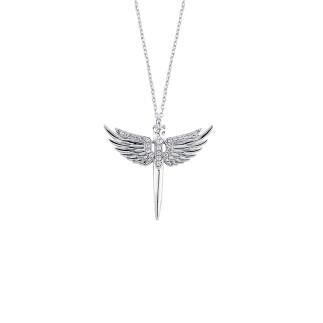 Angel silver necklace 925 sterling silver necklace - Etna Gift