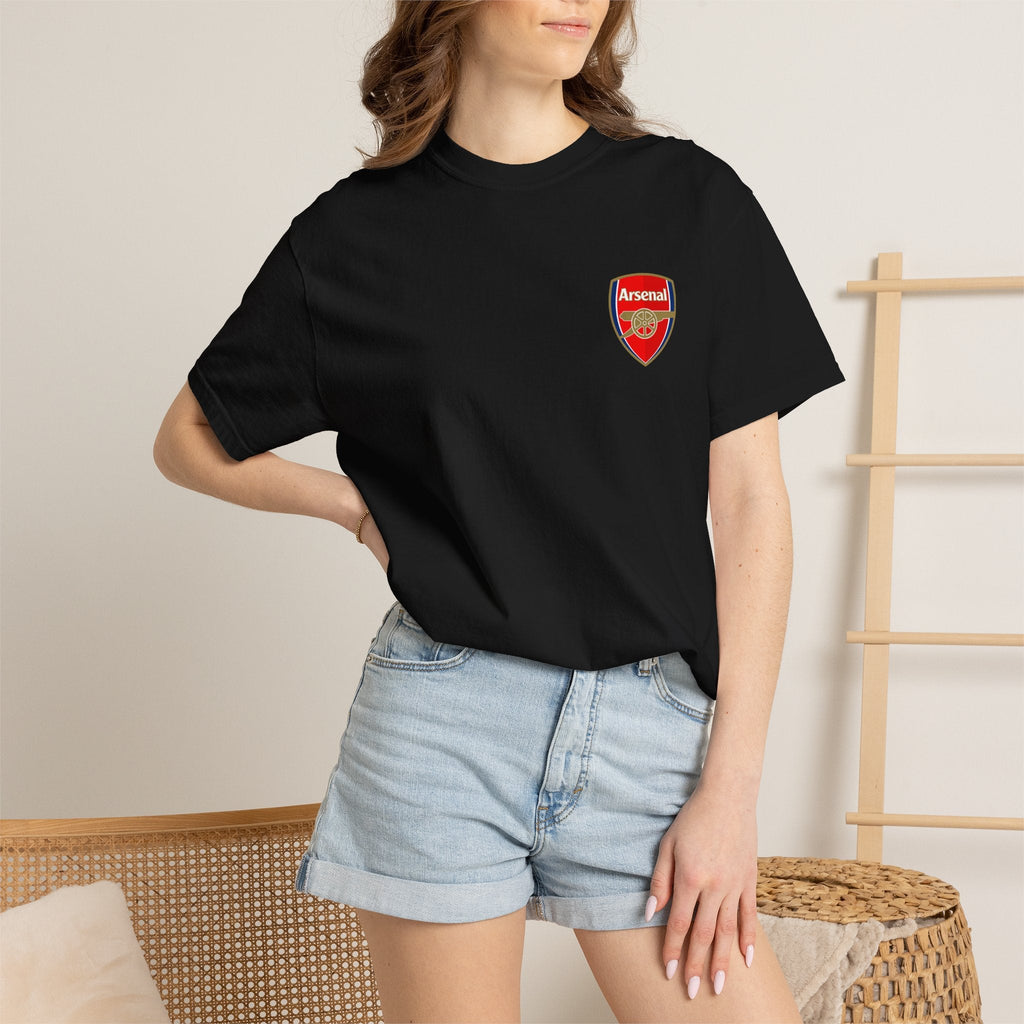 Arsenal Crest T-Shirt — Football Club Logo Tee - Etna Gift