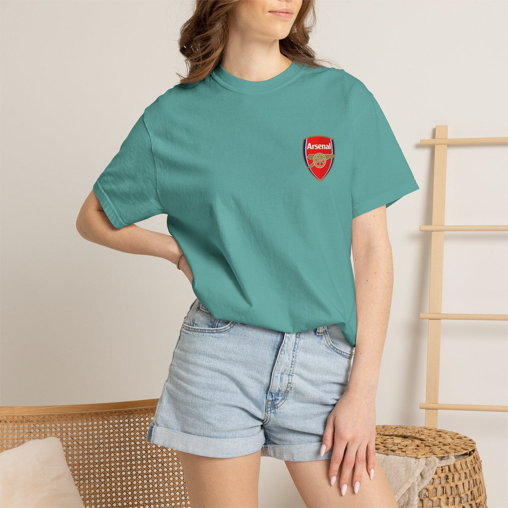 Arsenal Crest T-Shirt — Football Club Logo Tee - Etna Gift