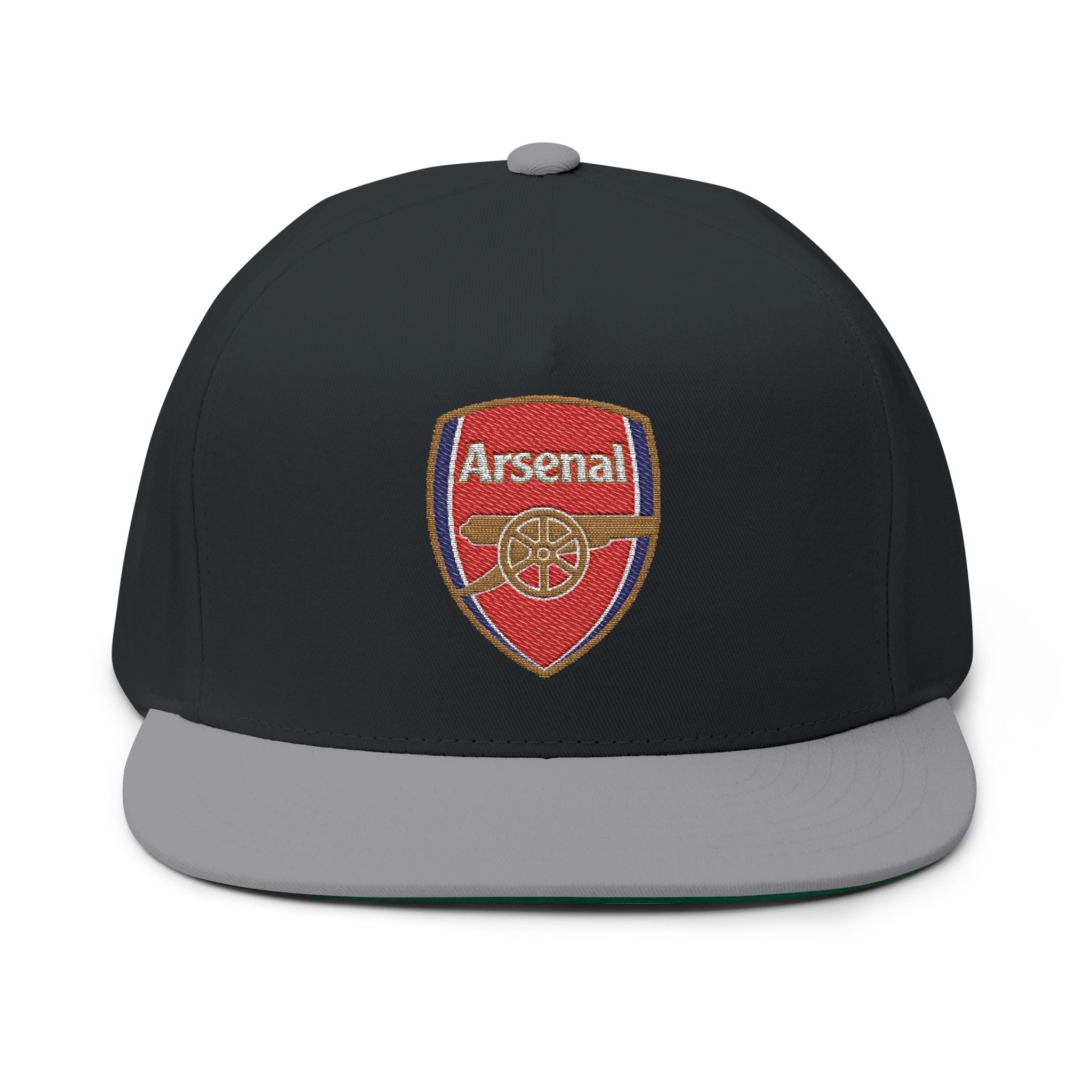Arsenal Embroidered Flat Bill Cap White Snapback Hat - Etna Gift