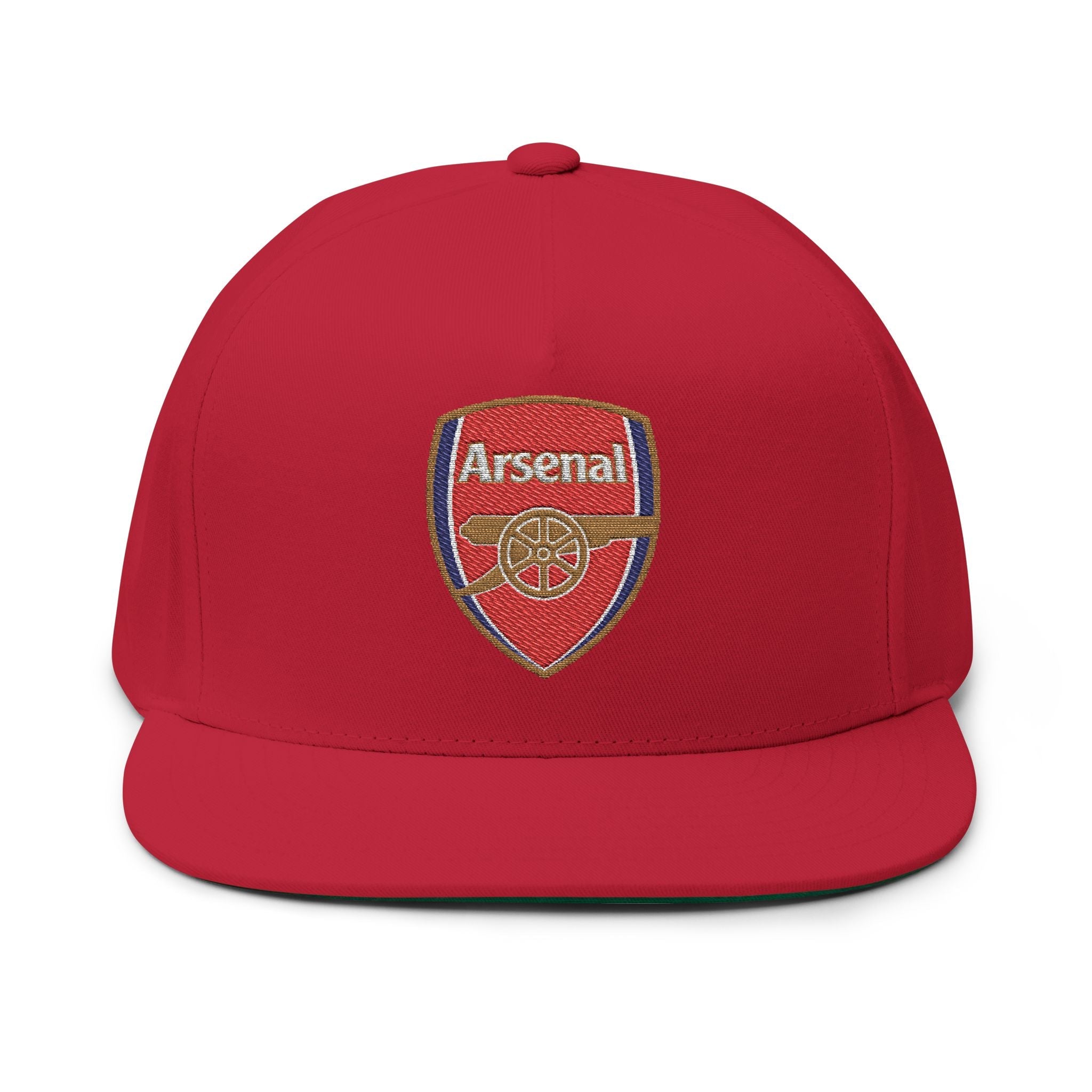 Arsenal Embroidered Flat Bill Cap White Snapback Hat - Etna Gift