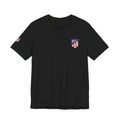Atletico Madrid Shield T-Shirt Front Chest & Sleeve Logo Soccer Tee - Etna Gift