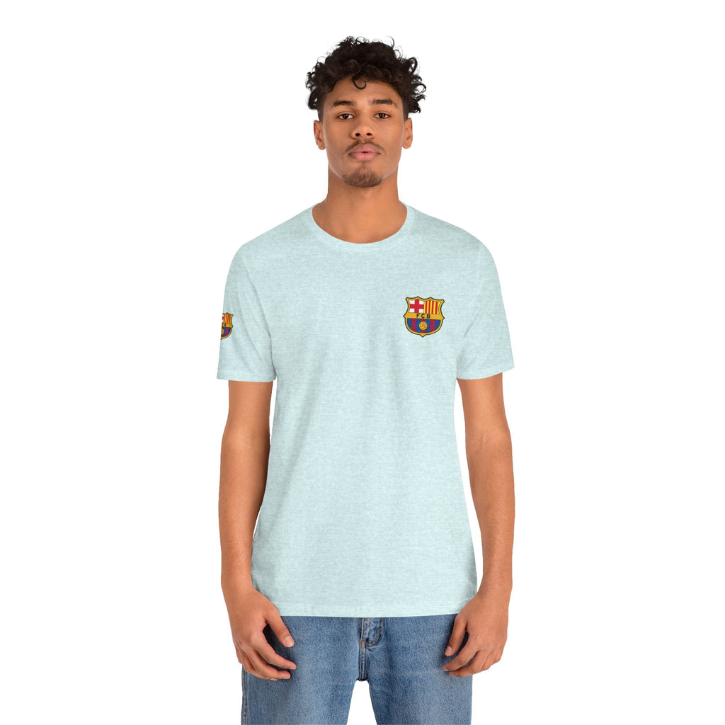 Barcelona Crest T‑Shirt Minimal Football Fan Tee - Etna Gift