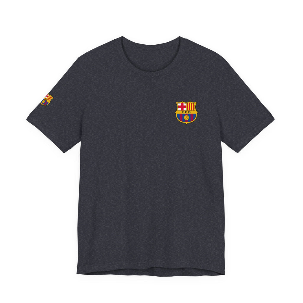 Barcelona Crest T‑Shirt Minimal Football Fan Tee - Etna Gift