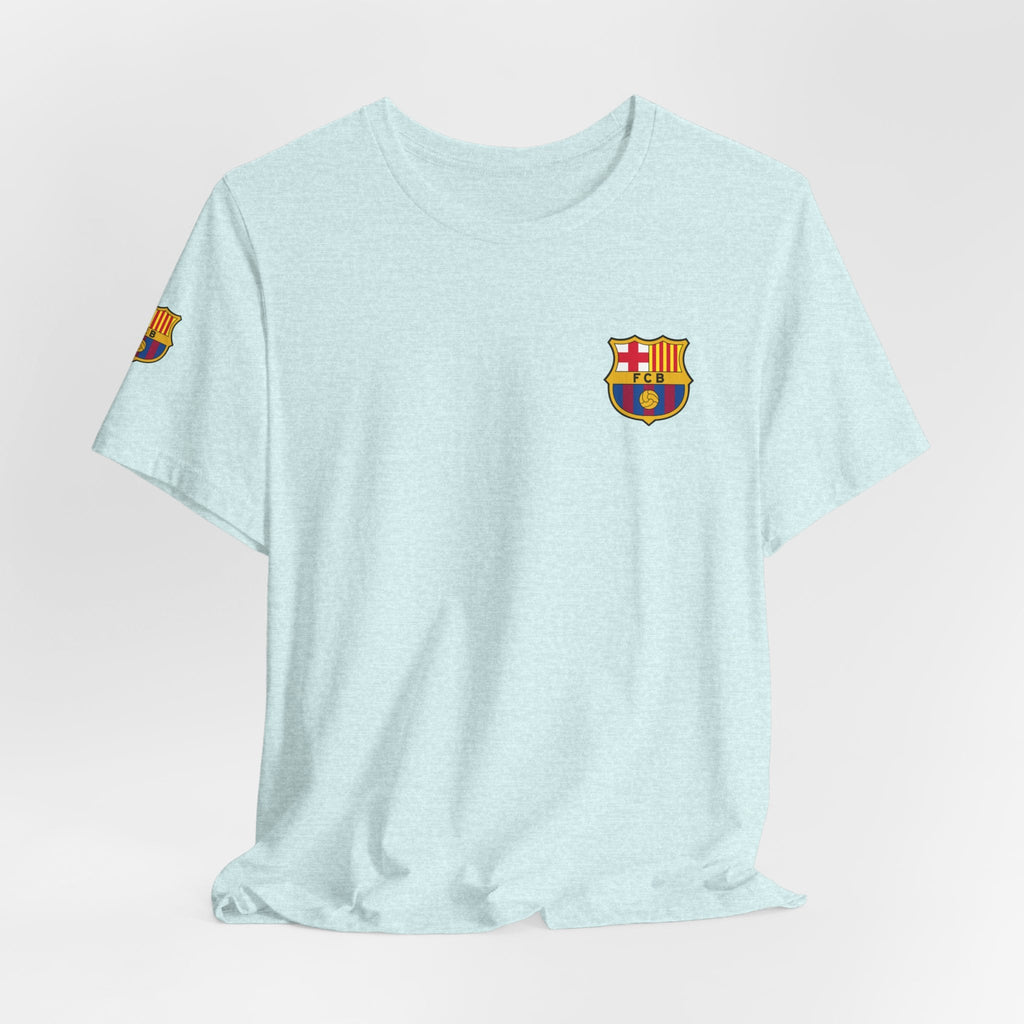 Barcelona Crest T‑Shirt Minimal Football Fan Tee - Etna Gift