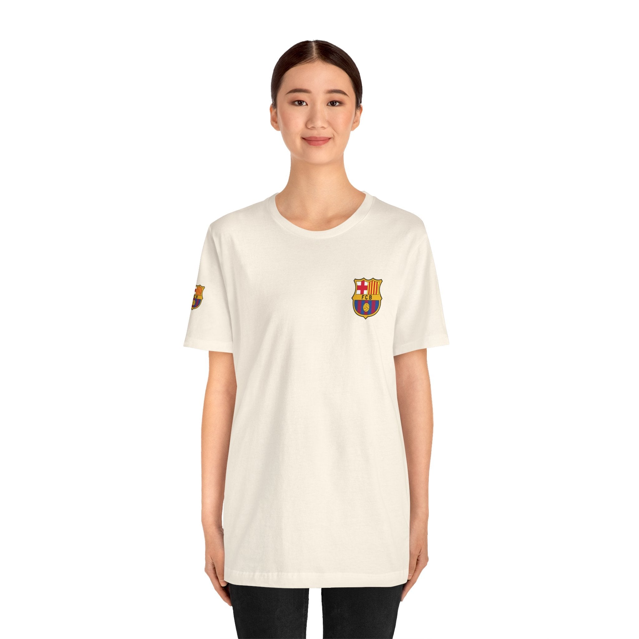 Barcelona Crest T‑Shirt Minimal Football Fan Tee - Etna Gift