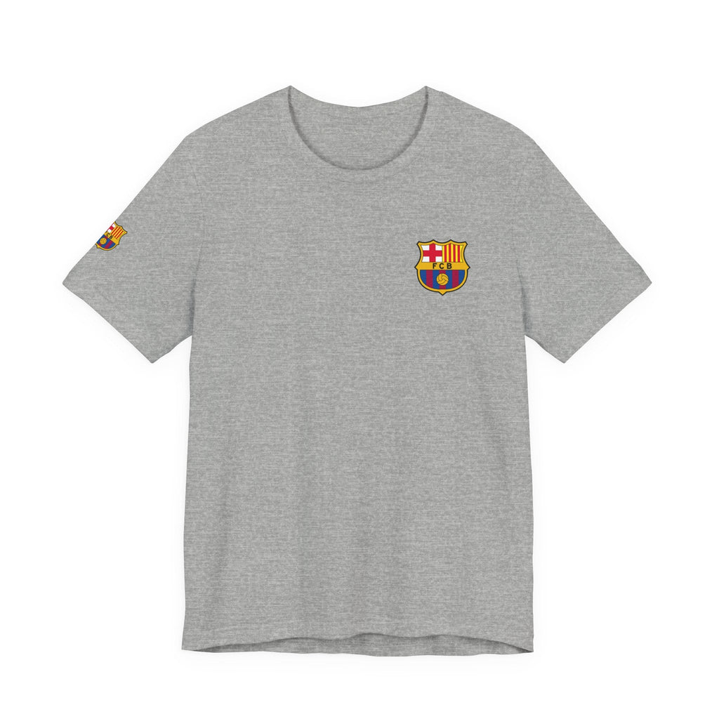 Barcelona Crest T‑Shirt Minimal Football Fan Tee - Etna Gift