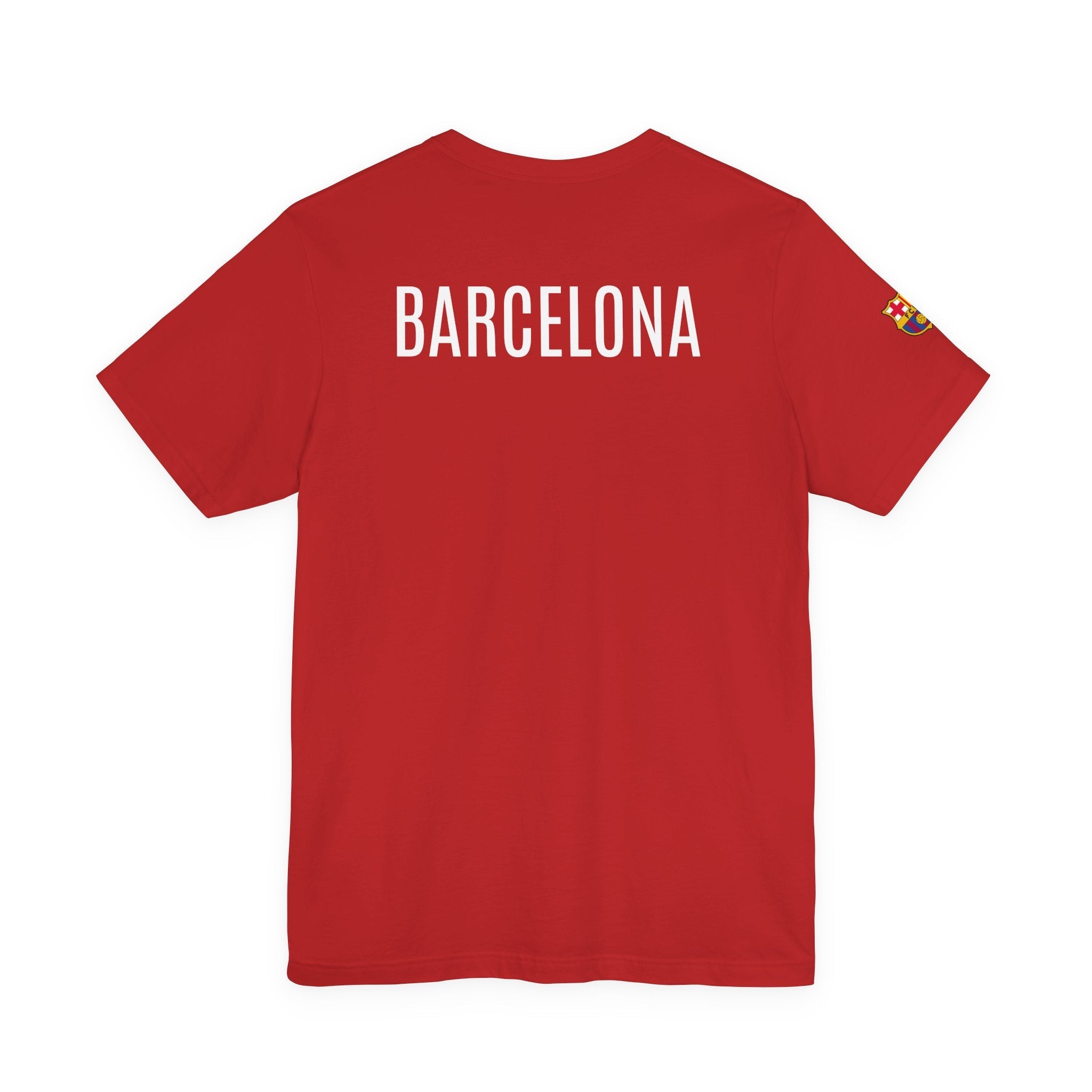 Barcelona Crest T‑Shirt Minimal Football Fan Tee - Etna Gift