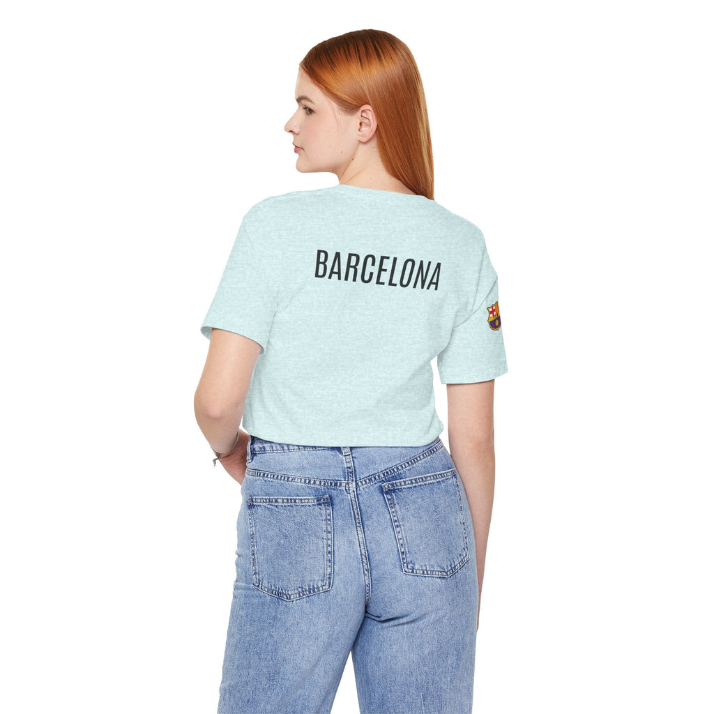 Barcelona Crest T‑Shirt Minimal Football Fan Tee - Etna Gift