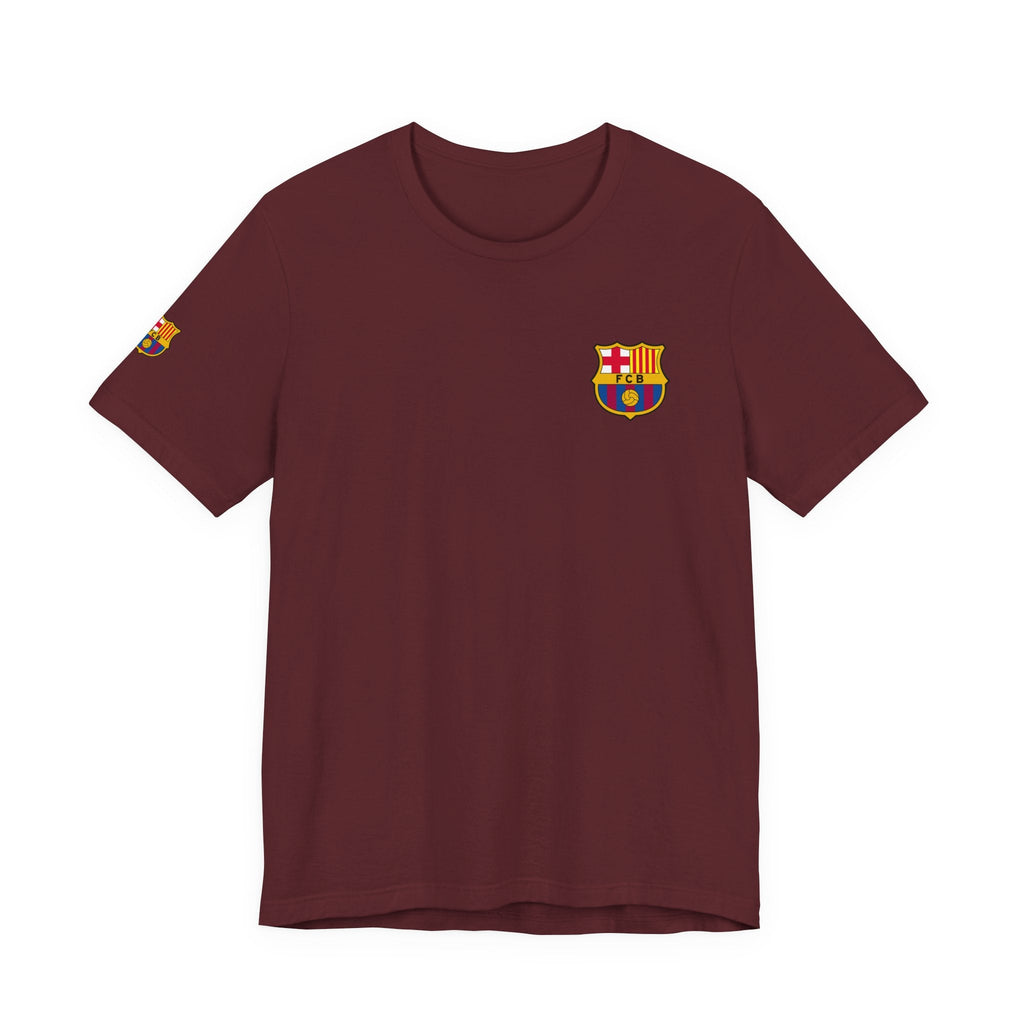 Barcelona Crest T‑Shirt Minimal Football Fan Tee - Etna Gift
