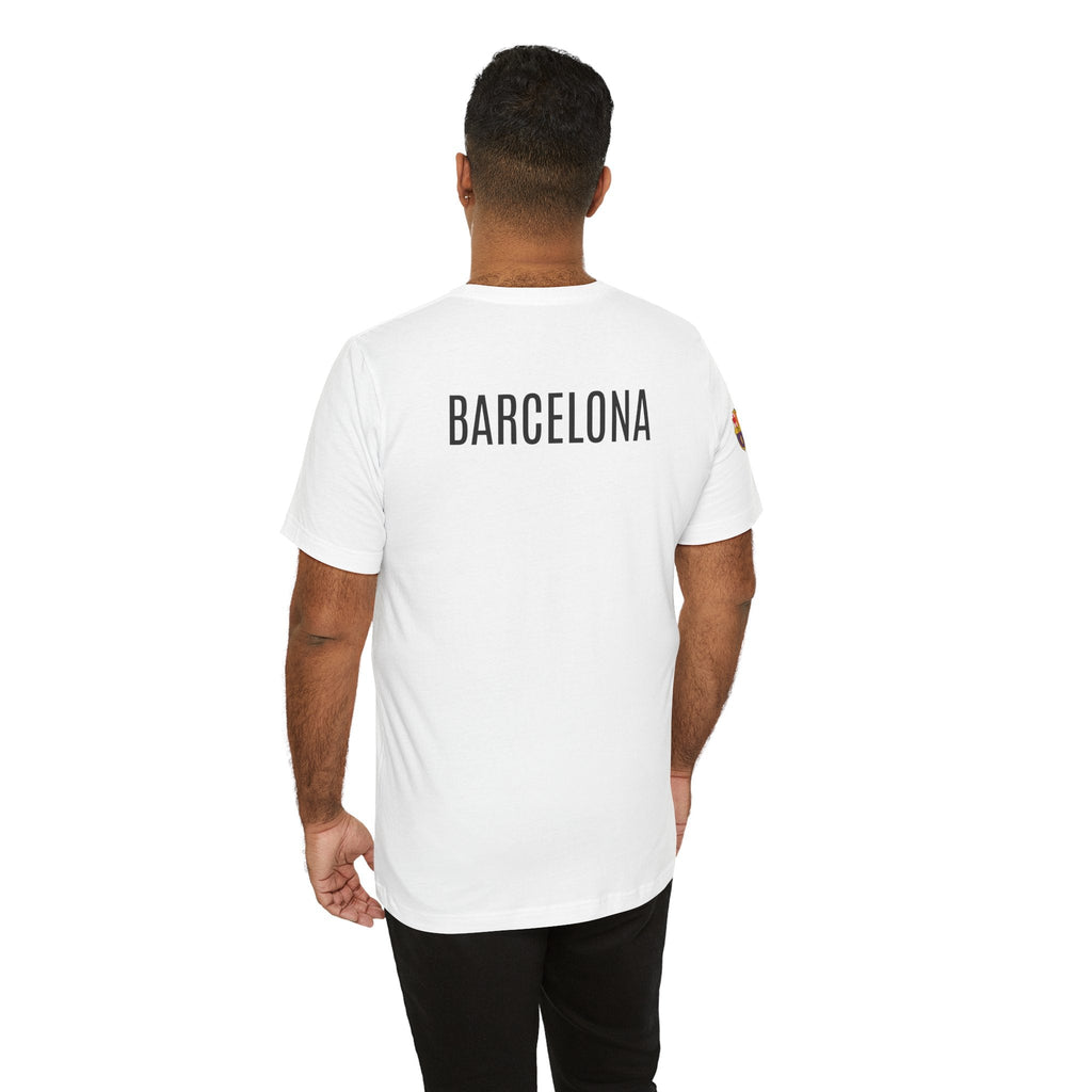 Barcelona Crest T‑Shirt Minimal Football Fan Tee - Etna Gift