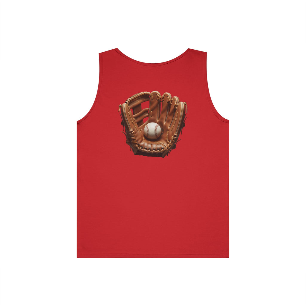 Baseball Glove Tank Top Vintage Mitt & Ball Graphic - Etna Gift