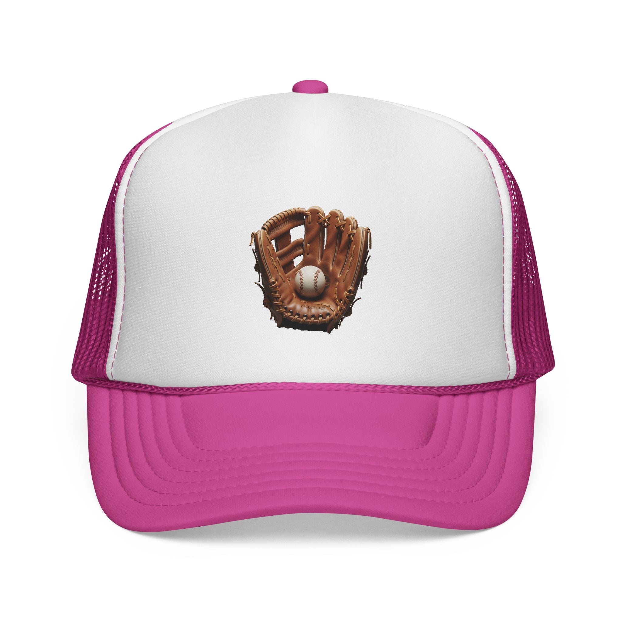 Baseball Glove Trucker Cap Vintage Glove & Ball Mesh Hat - Etna Gift