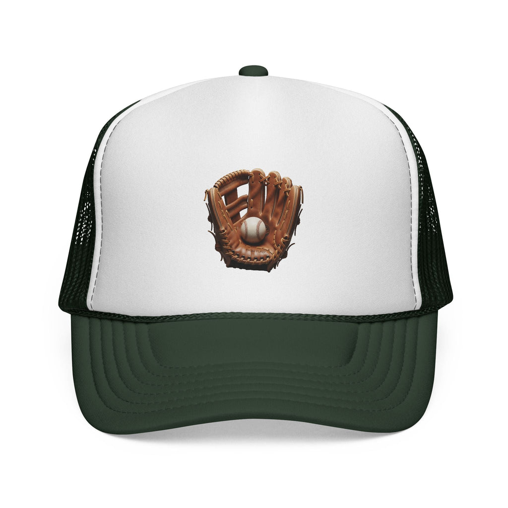 Baseball Glove Trucker Cap Vintage Glove & Ball Mesh Hat - Etna Gift