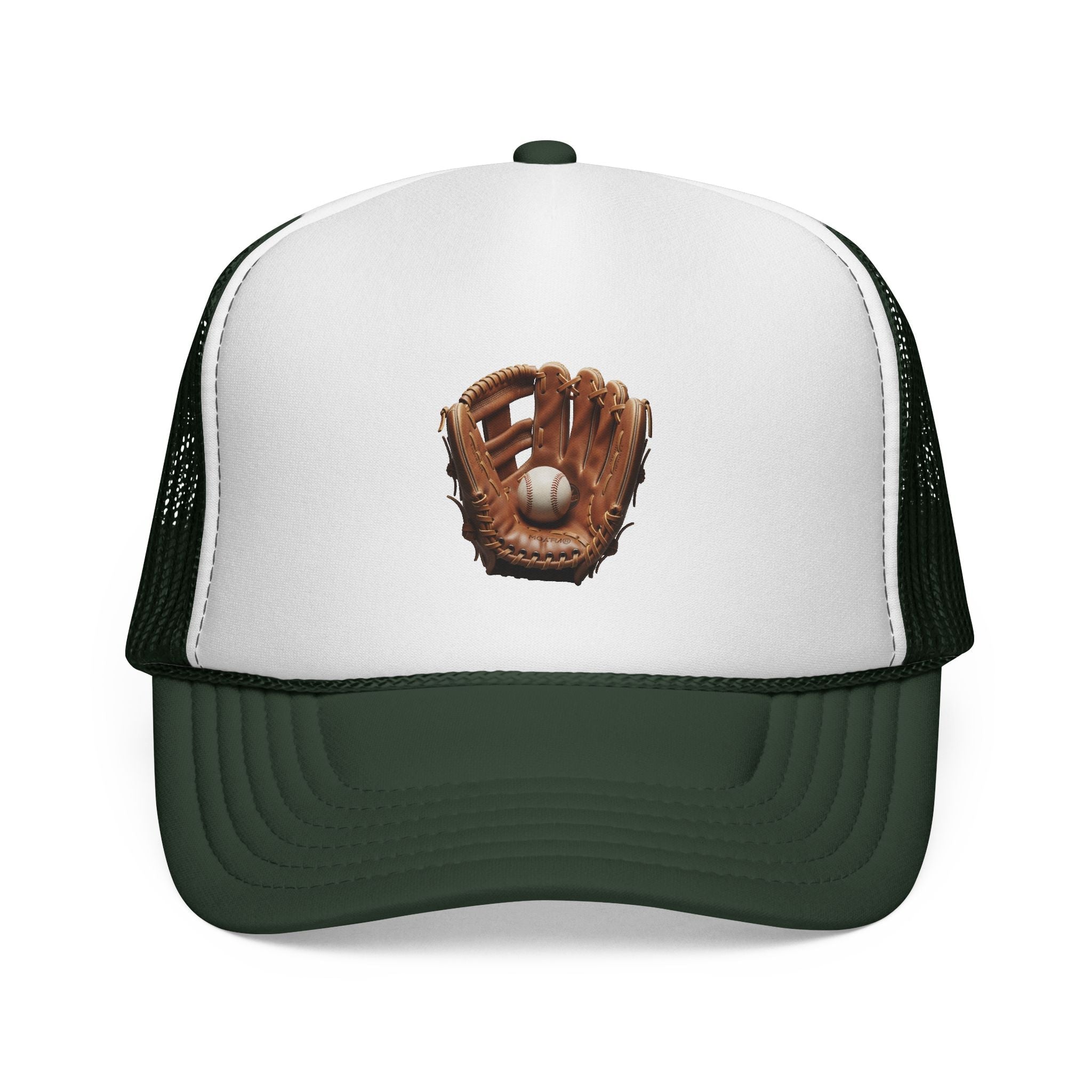 Baseball Glove Trucker Cap Vintage Glove & Ball Mesh Hat - Etna Gift