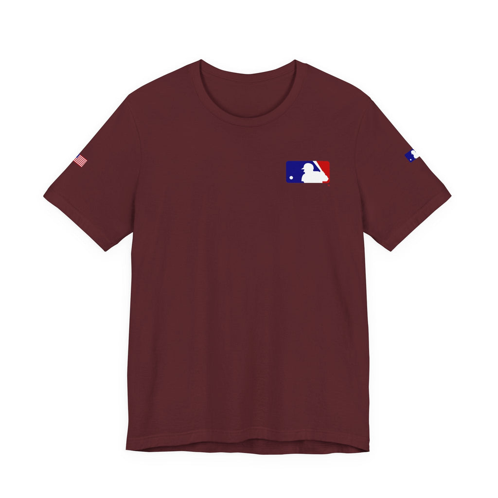 Baseball Logo T-Shirt Minimal Chest Patch Tee - Etna Gift