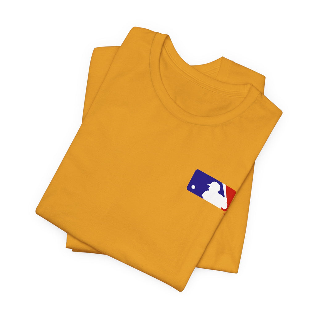 Baseball Logo T-Shirt Minimal Chest Patch Tee - Etna Gift