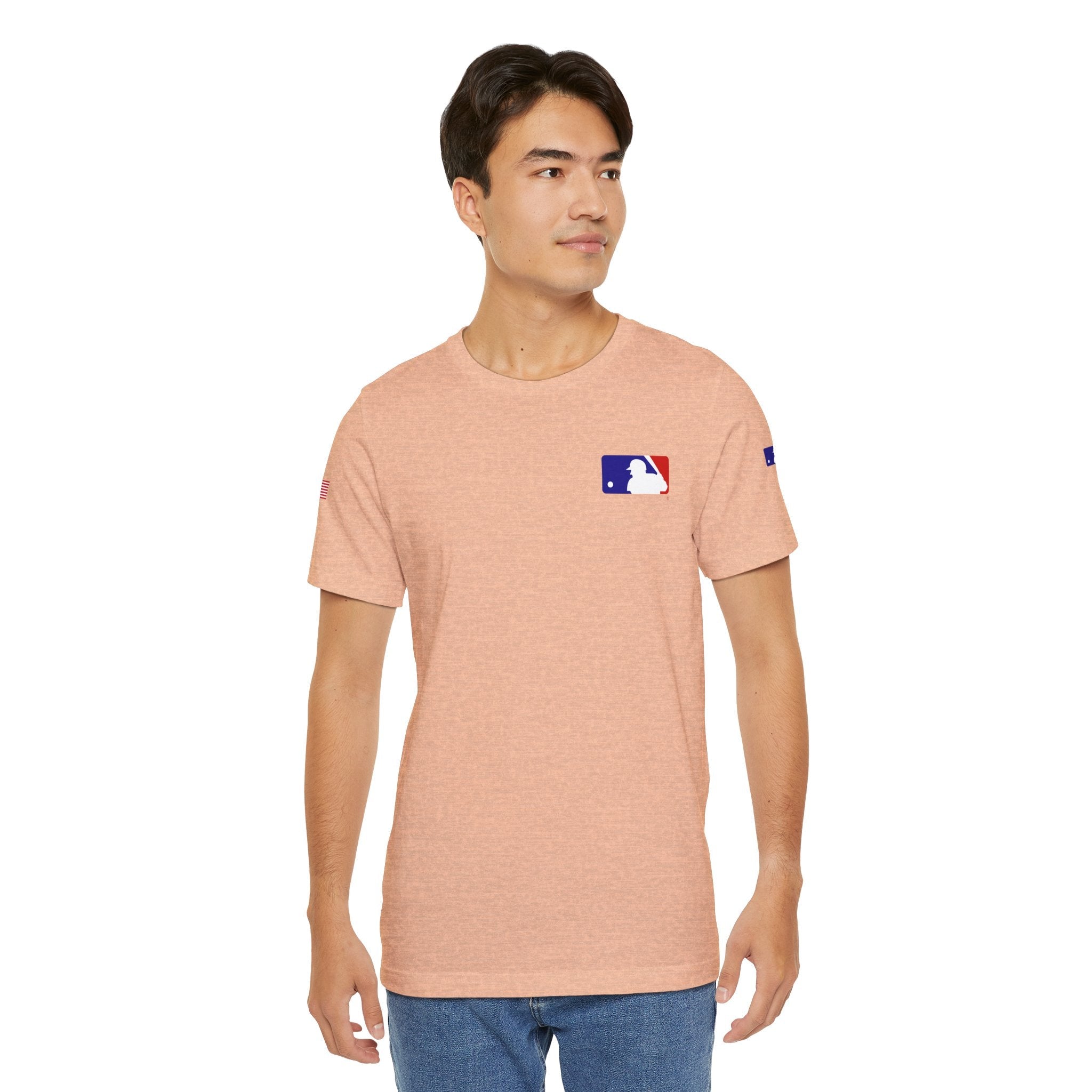 Baseball Logo T-Shirt Minimal Chest Patch Tee - Etna Gift